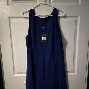 White Mark Size 3XL Blue Tank Dress